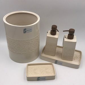 Restore Home Ceramic Bath Accessories 5 Piece Set